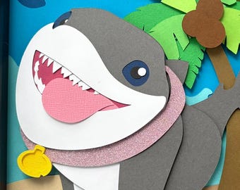 Marvel Rivals: Jeff the Landshark 8x8 Shadow Box