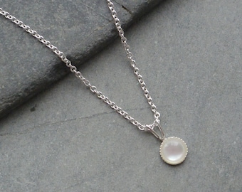 Mother Of Pearl Pendant Sterling Silver