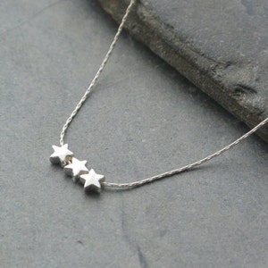 Collier petite étoile en argent sterling, collier de tous les jours