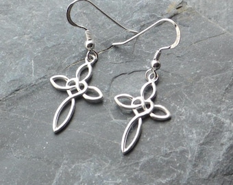 Infinity Heart Earrings Sterling Silver