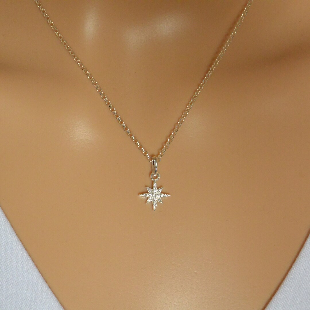 Sterling Silver North Star Necklace - Etsy