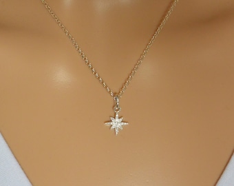 Sterling Silver North Star Necklace