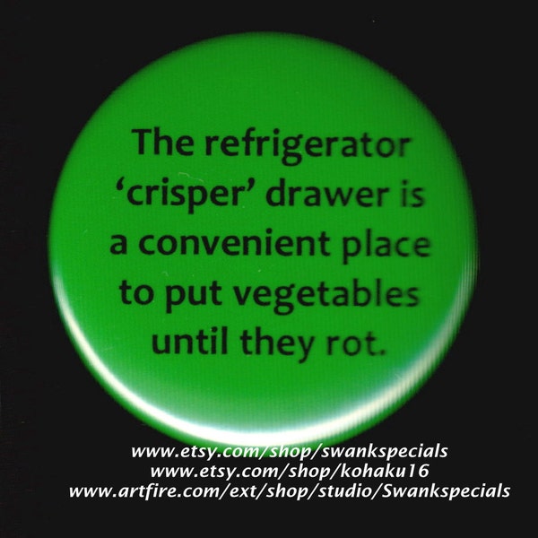 The refrigerator 'crisper' drawer is a convenient place to put vegetables until they rot.