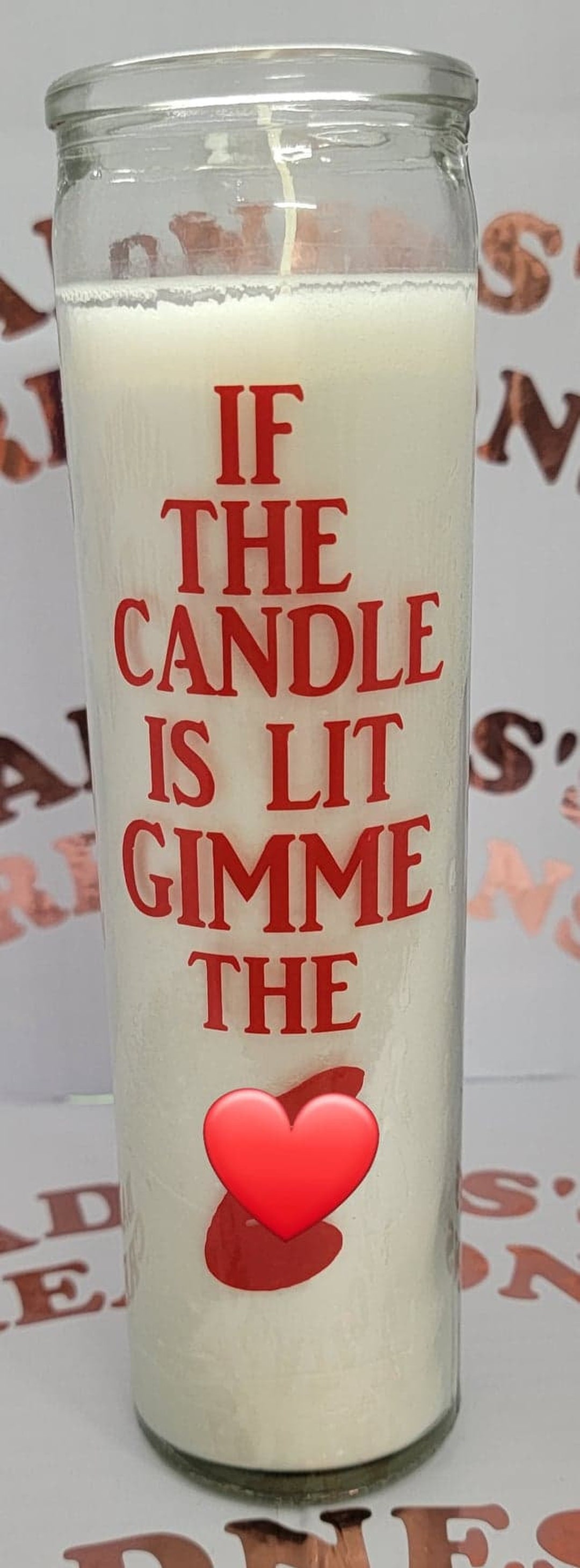 If the Candle is Lit Gimme the Dck Adult Candle/novelty Game/ Valentine