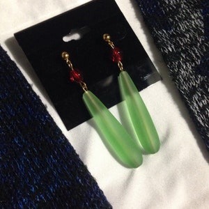 Wizard sea glass earrings
