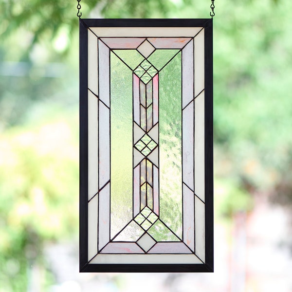 Stained Glass Window, Prairie Style, Craftsman Style, Mission Style, Sun Catcher