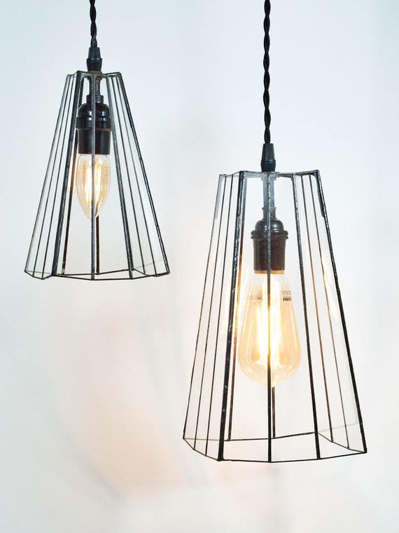 Stained Glass Hanging Lamp Craftsman Style Mission Style Hanging Light Ceiling Light Glass Ceiling Lamp Rustic Mission Swag Pendant