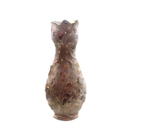 Vintage Bud Vase: 22K Gold Leaf, Grand Millennial
