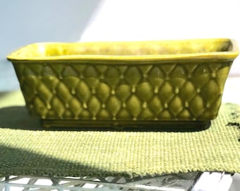 Small Vintage Plant Pot: Mid-Century Signed Brush USA