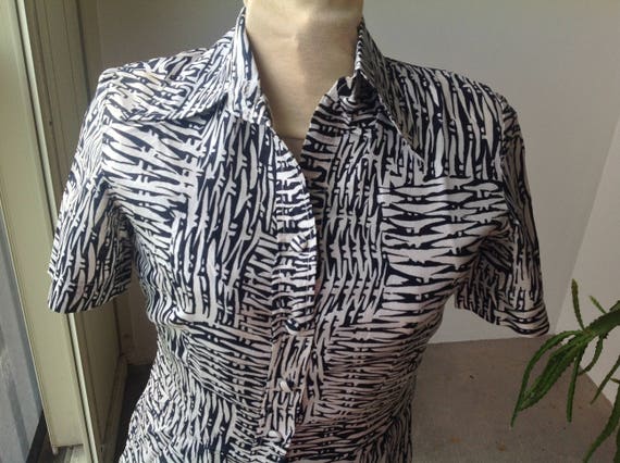 silk blouse summer blouse vintage clothing summer