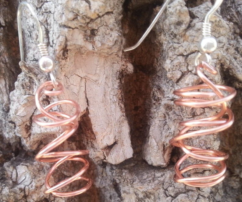 Hurricane Earrings in Silver and Copper Etsy