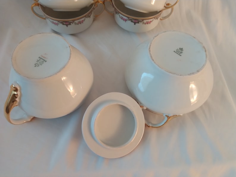 Vintage Heinrich & Co, Selb Bavaria Germany 5 Tea Cups Sets With Side ...