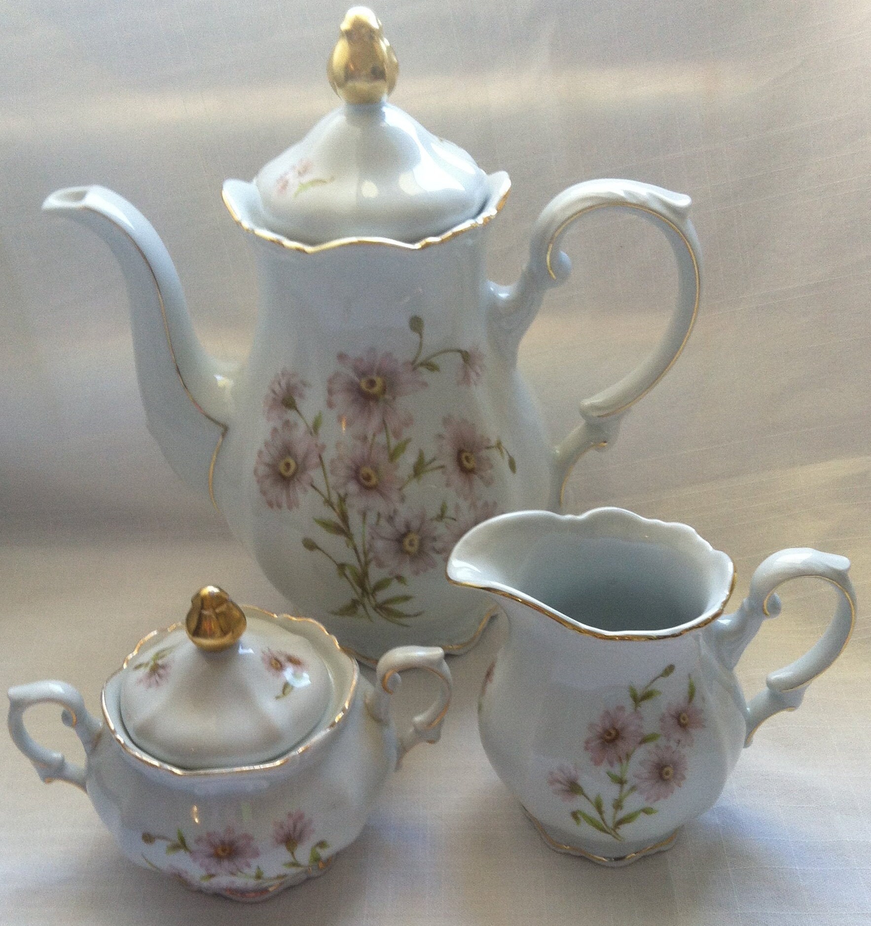 Tea Set for One Mitterteich Bavaria German Porcelain Coffee Pot Vintage Tea  Cup and Pot Set China Teapot Set Tea Cup Trio Retro Dish Set 