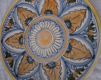 Vintage Italian plate 8"multi color