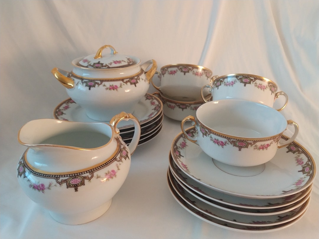 Vintage Heinrich & Co, Selb Bavaria Germany 5 Tea Cups Sets With Side ...