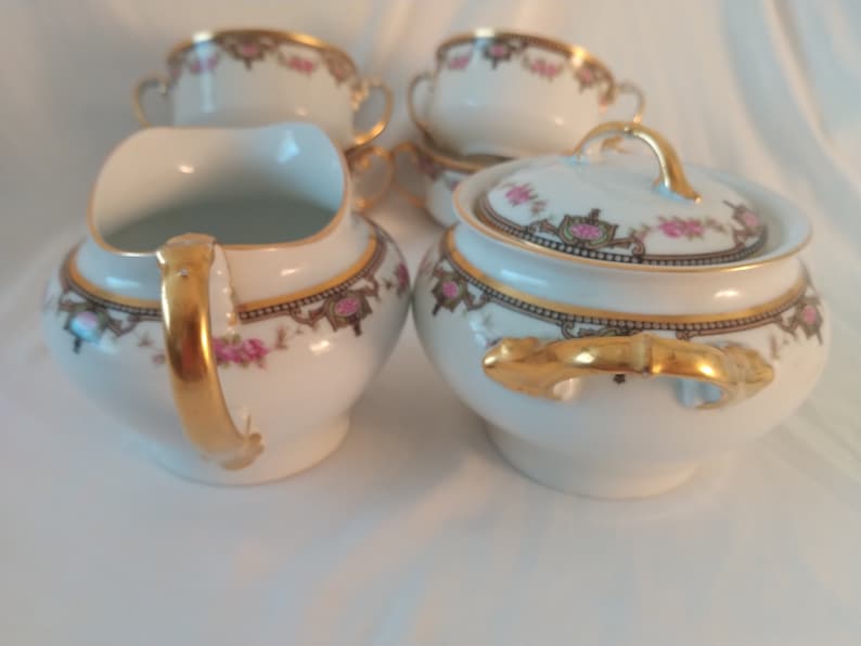Vintage Heinrich & Co, Selb Bavaria Germany 5 Tea Cups Sets With Side ...