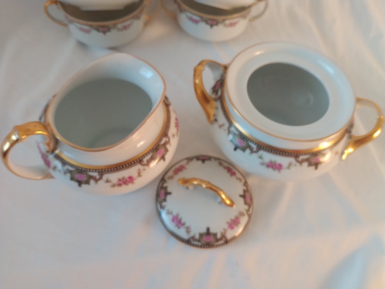 Vintage Heinrich & Co, Selb Bavaria Germany 5 Tea Cups Sets With Side ...