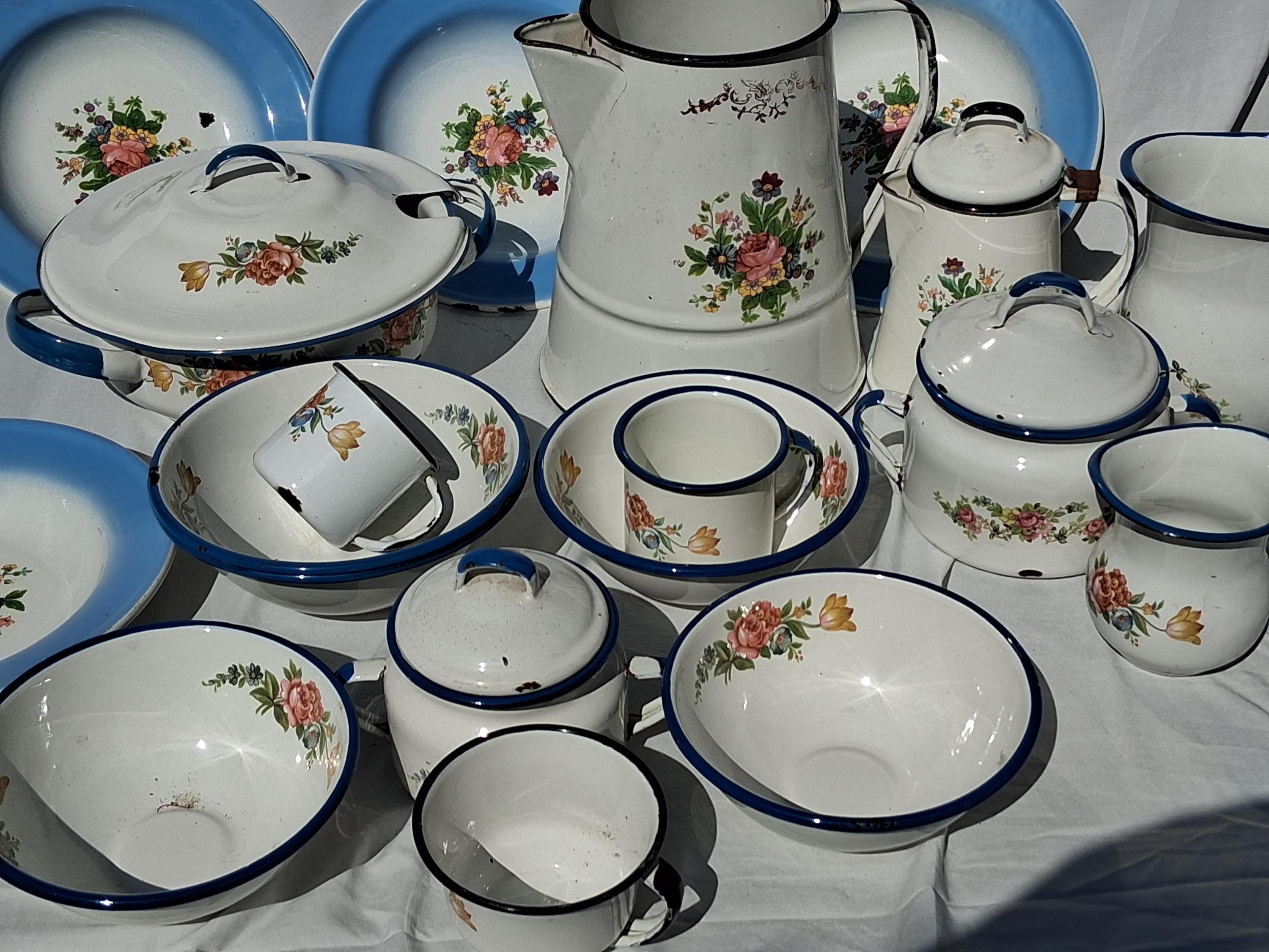 Blue Flower Vintage Dishes - Etsy