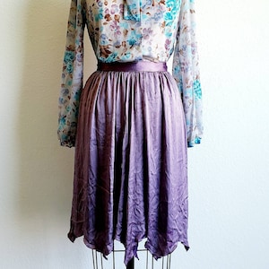 Vintage Upcycled And Remixed by Mayumba Purple Handkerchief Skirt