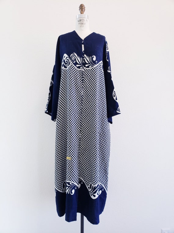 Vintage Full Length Linen Kimono Duster Robe Cardigan Etsy