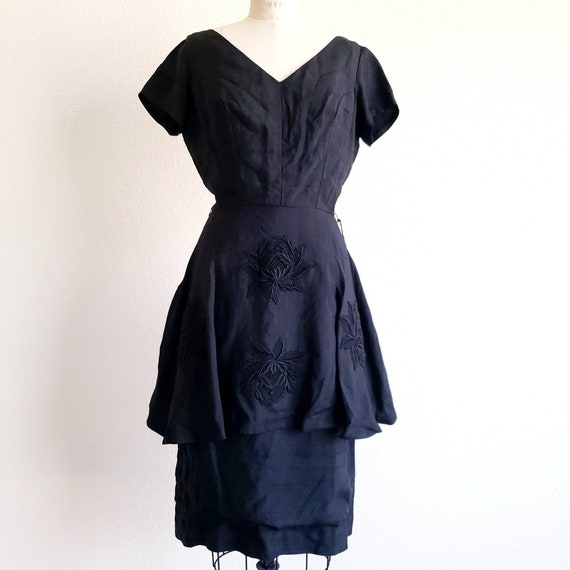 Vintage 30s Black Dress