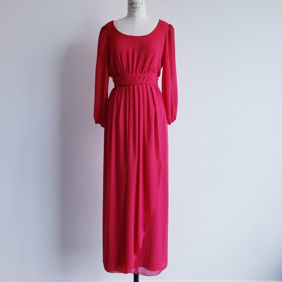 Vintage Red Miss Elliette Maxi Dress