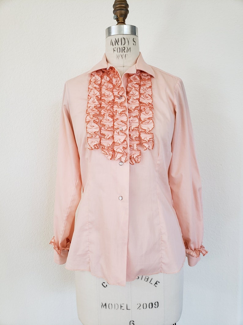 vintage ruffle blouse