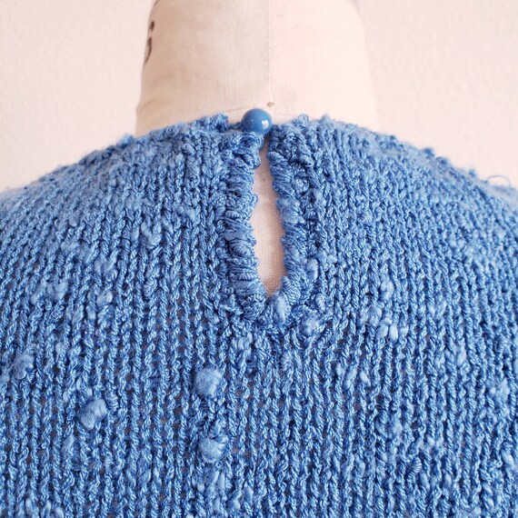 Vintage 70s/80s Blue Le Roy Knitwear Sweater - image 4