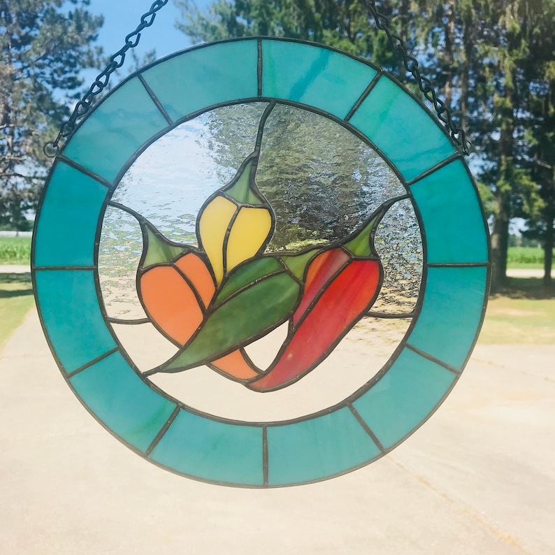 Stained Glass Chili Hot Peppers