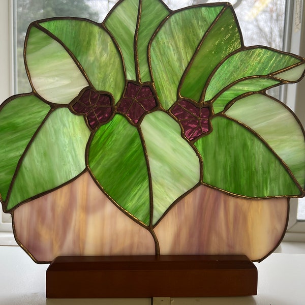 Fan Lamp Base for Stained Glass Etsy