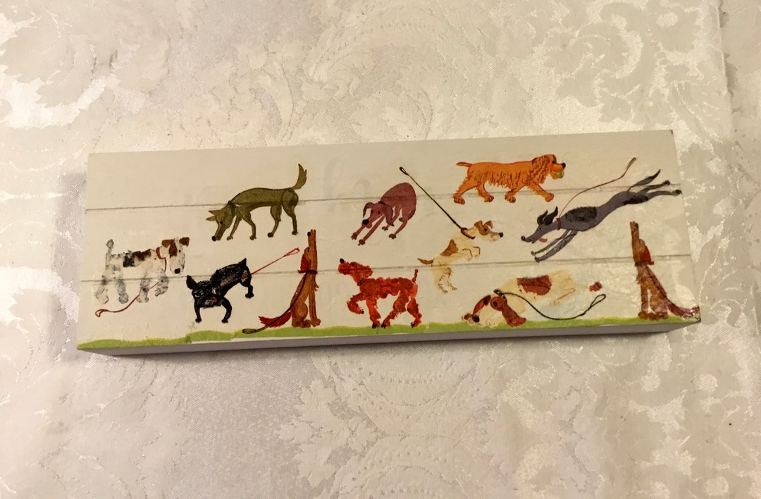 M&S Marks & Spencer Decorative Hand Painted 3D DOG Wall Plate Hanging