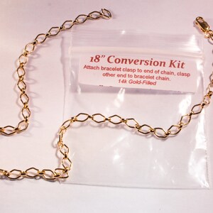 Necklace Conversion Kit for Crystal Vibrations Bracelets Converts Bracelet to 18 Necklace image 5