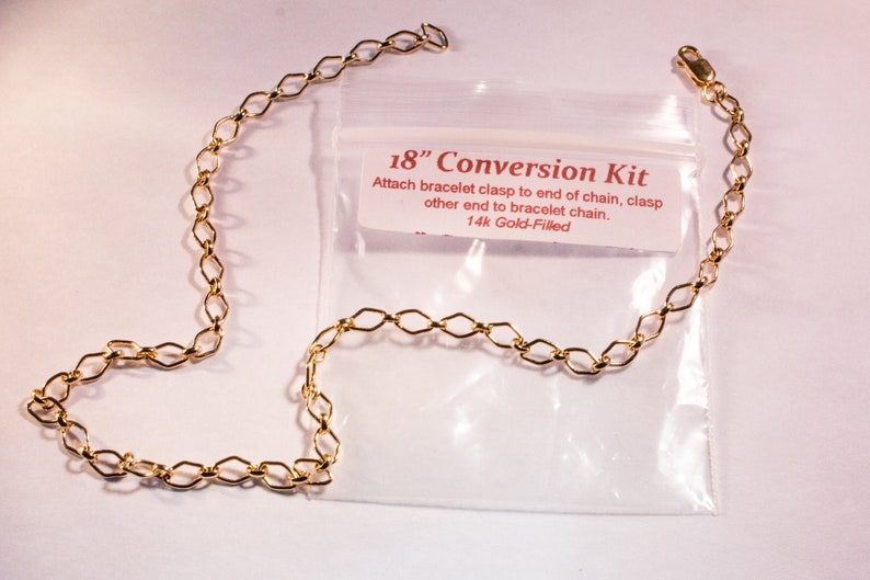 Necklace Conversion Kit for Crystal Vibrations Bracelets Converts Bracelet to 18 Necklace image 5