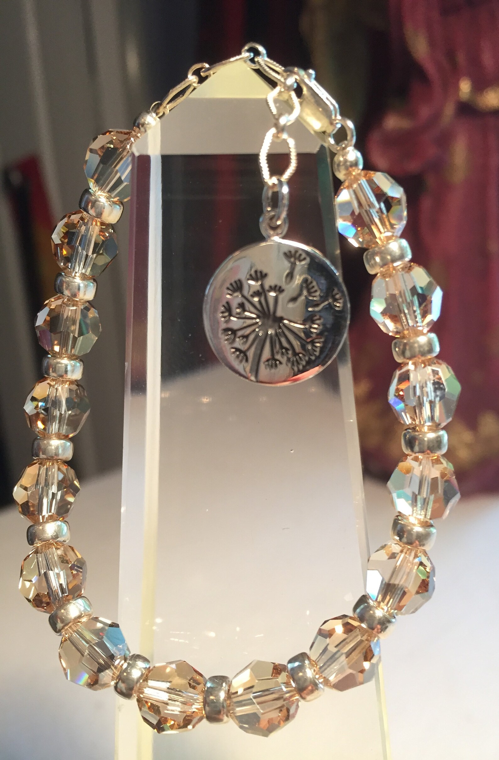 Release & Clearing Therapeutic Sacred Energy Infused Swarovski Crystal Healing Bracelet by