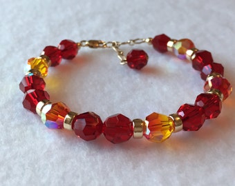 Empowered! Gold - Therapeutic Sacred Energy Infused Swarovski Crystal Healing Bracelet by Crystal Vibrations Jewelry