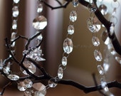 30 FT Octagonal Acrylic Crystal Wedding Decorations Centerpiece - Chandelier Parts - Manzanita Garland