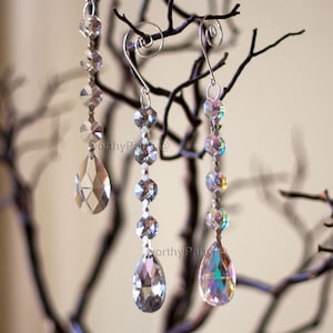 Oval Crystal Hanging Ornament Acrylic Drop Wedding Decorations - Centerpiece - Chandelier Parts ( 1 piece per pack )