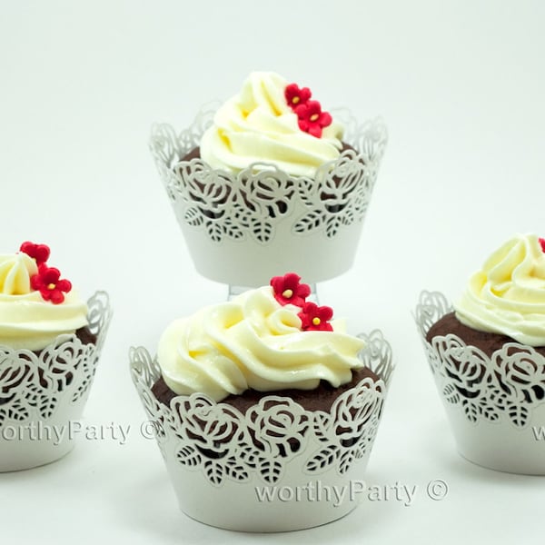 Lace Cupcake Wrapper Etsy