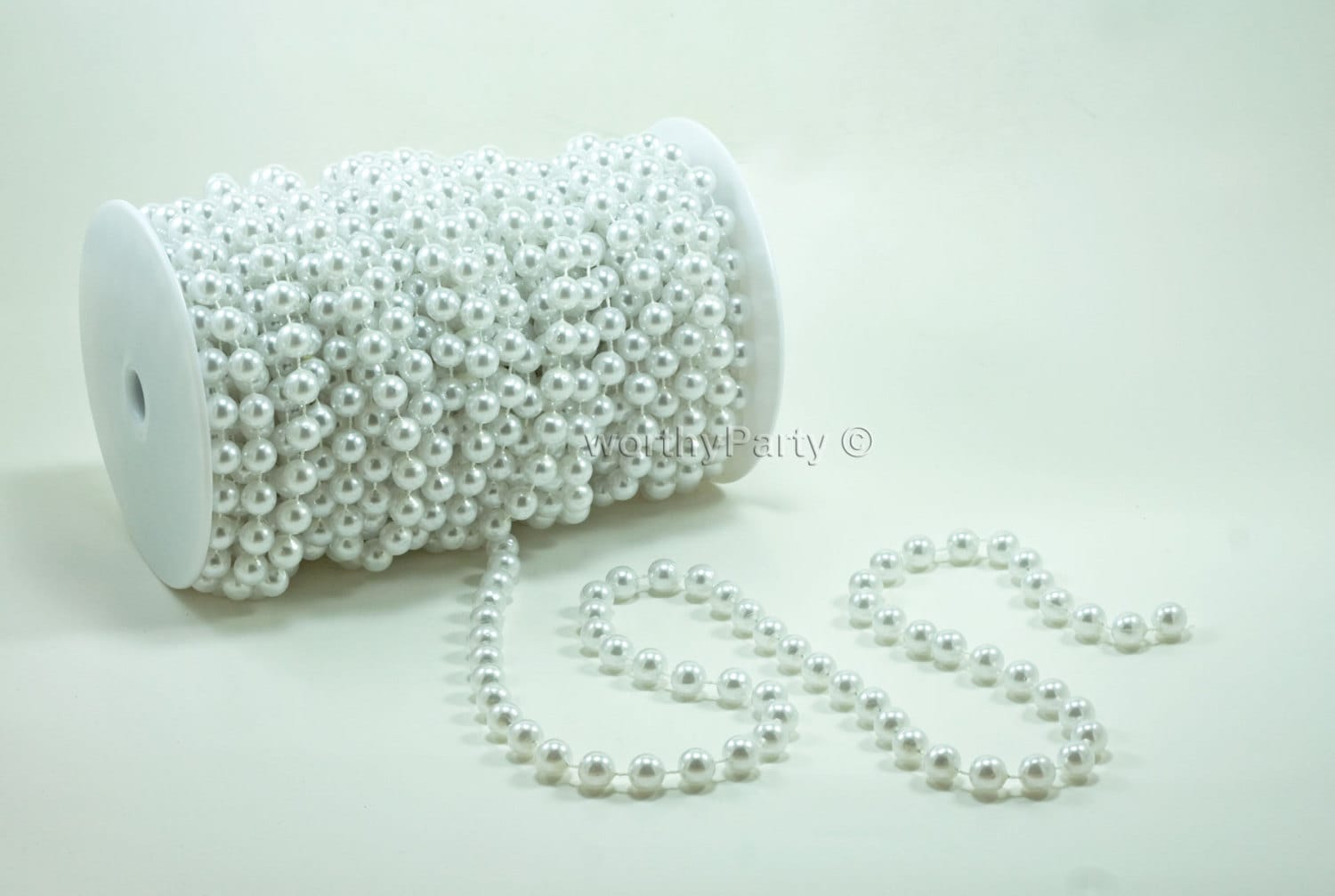 10mm White Fused Pearl Decorative String Beads on a Roll / Etsy