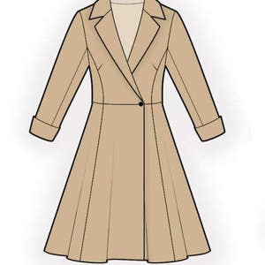 Lekala 4602 Coat Sewing Pattern PDF Download Free Made to - Etsy