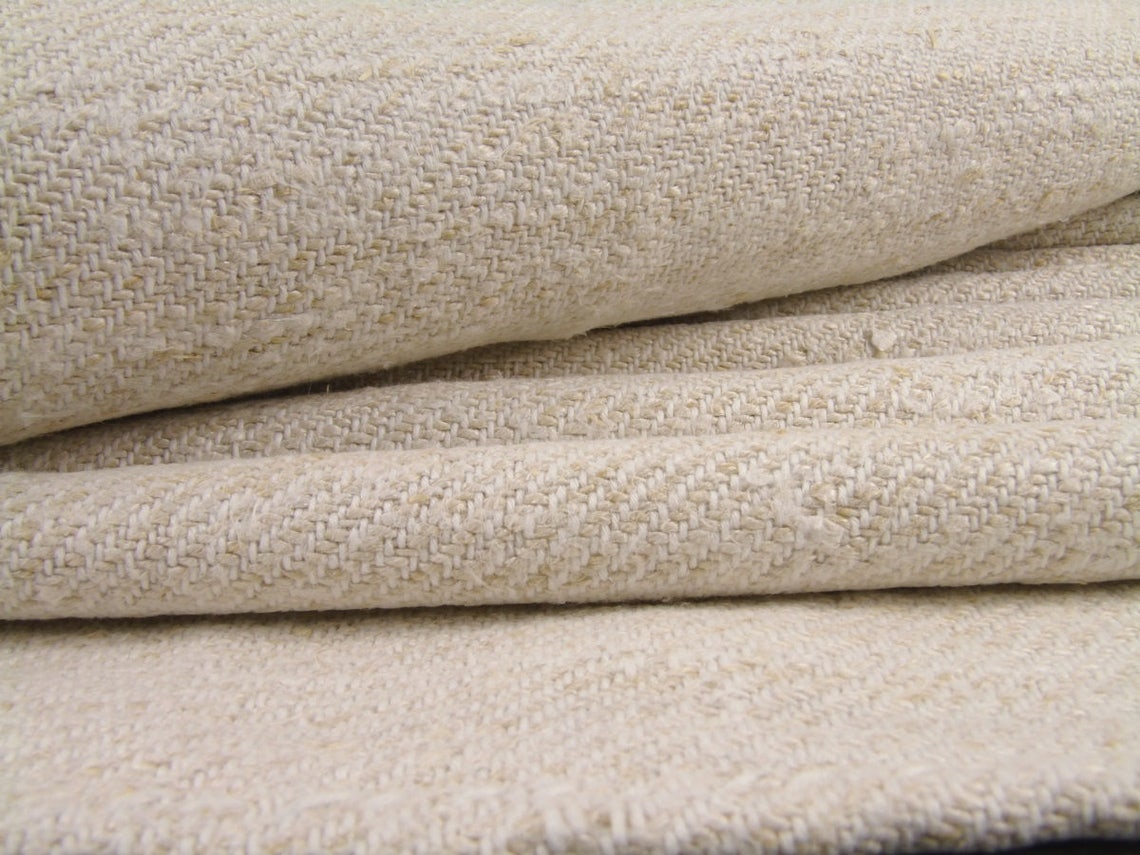 French Linen Fabric by the Yard Upholstering Fabric Runner Etsy