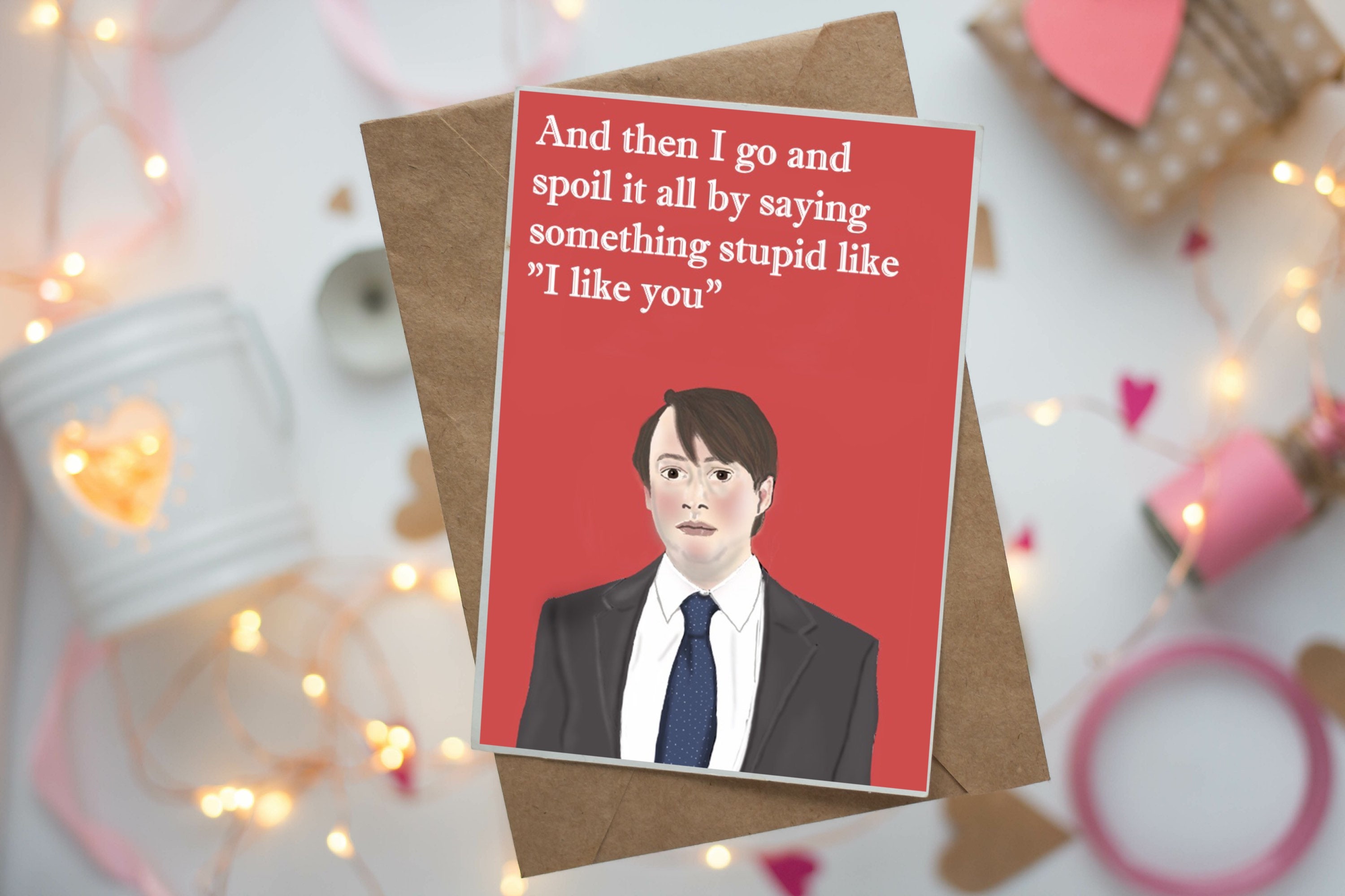 Vegetarian Love Letter: Humorous Valentine's Day Paper Greeting Card