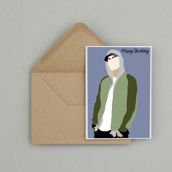 Personalised & Awesome ! Eminem Inspired Birthday Card 