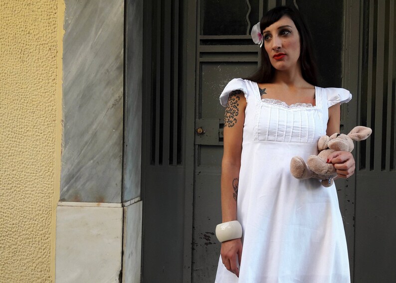 Empire Waist Puffy Sleeve Dress