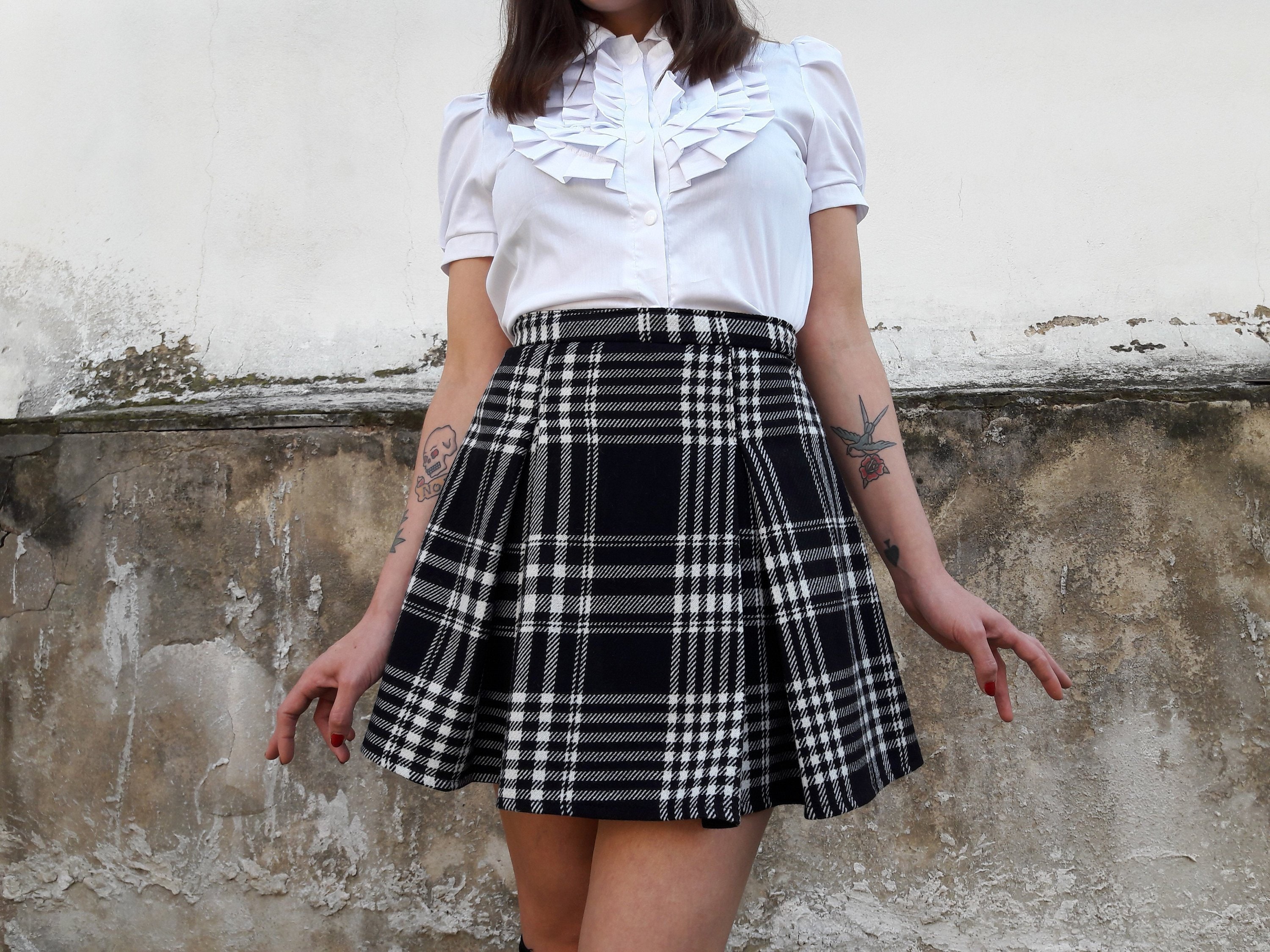 All-round Pleated Skirt, tartan | CLAN