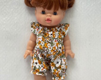 Miniland Doll Clothes 38cm & Paola Reina Romper/ Autumn Mustard