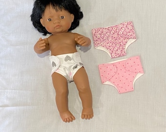 38cm Miniland Doll Nappy - 3 Prints to choose from