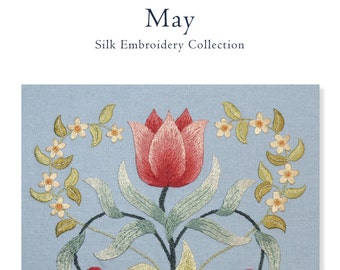 PDF download MAY silk embroidery pattern