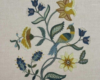 Crewel Work Embroidery Kit: GARDEN SONG