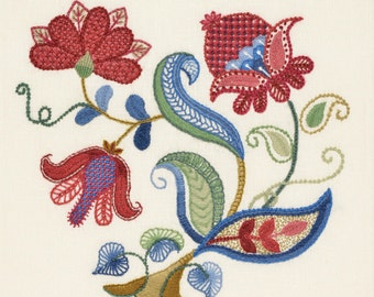 Crewel Embroidery Kit: MEADOW BLOOM